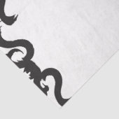 Zwart Wit Gestreepte Pompoen & Vleermuizen Hallowe Tissuepapier (Detail)