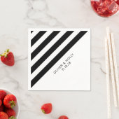 Zwart-wit gestreepte servetten (Insitu)