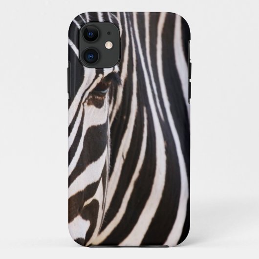 Zwart-wit Gestreepte Zebra Hoesje-Mate iPhone Cas Case-Mate iPhone Case (Achterkant)
