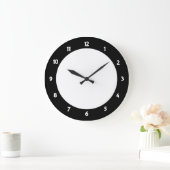 Zwart-wit getal met witte klok in Decoratief (Huis)