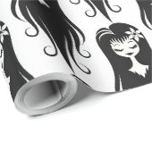 Zwart-wit Ghoul Cadeaupapier (Rol Hoek)
