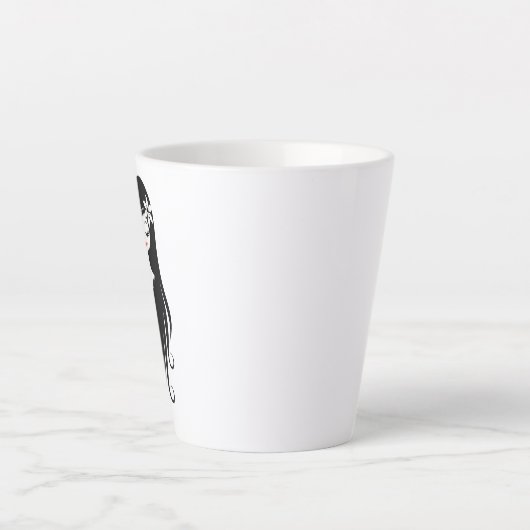 Zwart-wit  Ghoul Latte Mok (Voorkant)