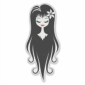 Zwart-wit  Ghoul Sticker (Voorkant)