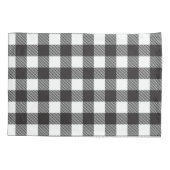 zwart wit Gingham Buffalo Plaid Boerderij Kussensloop (Achterkant)