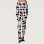 Zwart-wit Gingham Leggings (Achterkant)