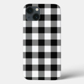 Zwart-wit Gingham Pattern Case-Mate iPhone Case (Achterkant)