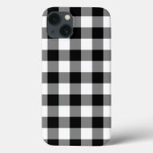 Zwart-wit Gingham Pattern Case-Mate iPhone Case (Achterkant)