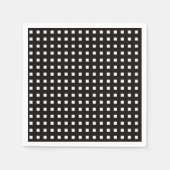 Zwart-wit Gingham servetten (Voorkant)