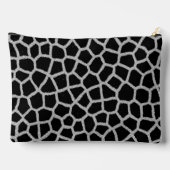Zwart-wit giraffeprint met monogram etui (Achterkant)