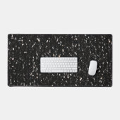 Zwart wit glanzend glitter schittert bureaumat (Keyboard & Muis)