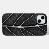 Zwart-wit gloeiend blad close-up Case-Mate iPhone case (Achterkant (horizontaal))