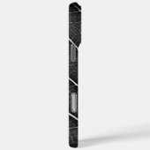 Zwart-wit gloeiend blad close-up Case-Mate iPhone case (Achterkant / Rechts)