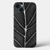 Zwart-wit gloeiend blad close-up Case-Mate iPhone case (Achterkant)