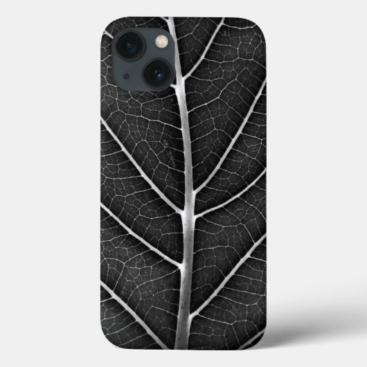 Zwart-wit gloeiend blad close-up Case-Mate iPhone case (Achterkant)