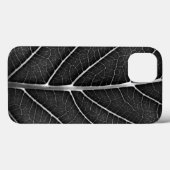 Zwart-wit gloeiend blad close-up Case-Mate iPhone case (Achterkant (horizontaal))