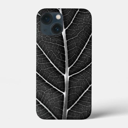Zwart-wit gloeiend blad close-up Case-Mate iPhone case (Achterkant)