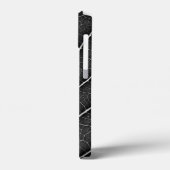 Zwart-wit gloeiend blad close-up Case-Mate iPhone case (Achterkant / Links)