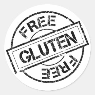 Zwart-wit Glutenvrije Stickers