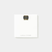 Zwart-wit Gold conceptueel minimale geometrie Post-it® Notes (Voorkant)