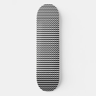 Zwart-Wit Golfpatroon Skateboard