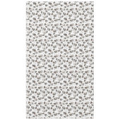 Zwart-wit gotische schedels en Rozen Halloween Tafelkleed (Voorkant)