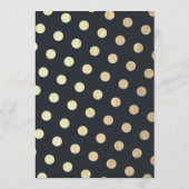 Zwart Wit Goud Bloemen Krans Bruiloft Advies Kaart (Achterkant)