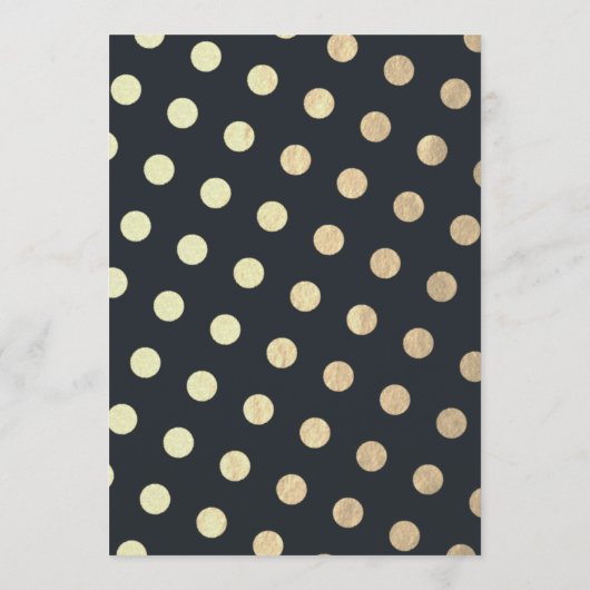 Zwart Wit Goud Bloemen Krans Bruiloft Advies Kaart (Achterkant)