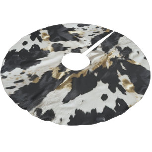 Zwart Wit Goud Cowgirl Koeienhuid Kerstboom Rok