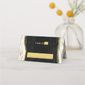 Zwart Wit & Goud Geode Trouwtafel Nummer (Voorkant)