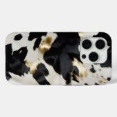 Zwart Wit Goud Koeienhuid Case-Mate iPhone Case (Achterkant (horizontaal))