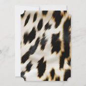 Zwart Wit Goud Koeienhuid Kaart (Achterkant)