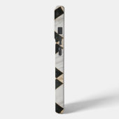 Zwart Wit goud Patroon Marmer Case-Mate iPhone Case (Achterkant / Links)