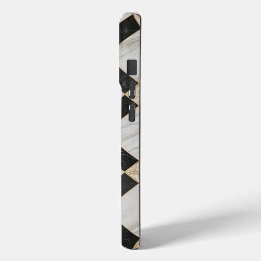 Zwart Wit goud Patroon Marmer Case-Mate iPhone Case (Achterkant / Links)
