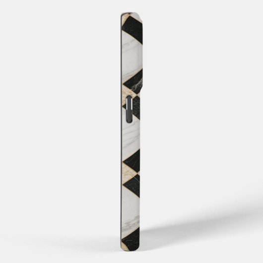 Zwart Wit goud Patroon Marmer Case-Mate iPhone Case (Achterkant / Rechts)