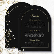 Zwart Wit Goud Schrift Elegant Detail Bruiloft