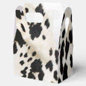 Zwart Wit Goud Zuidwest Cowhide  Bedankdoosjes (Geopend)