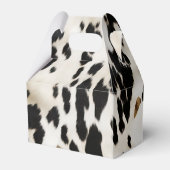 Zwart Wit Goud Zuidwest Cowhide Leer  Bedankdoosjes (Achterkant)