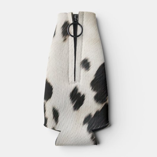 Zwart Wit Goud Zuidwest Koeienhuid Flesjeskoeler (Achterkant)