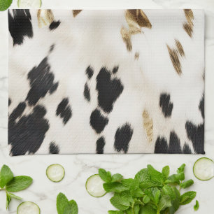 Zwart Wit Goud Zuidwest Koeienhuid Theedoek
