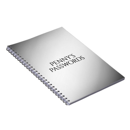 Zwart-wit gradiënt Persoonlijk Notitieboek (Rechterzijde)