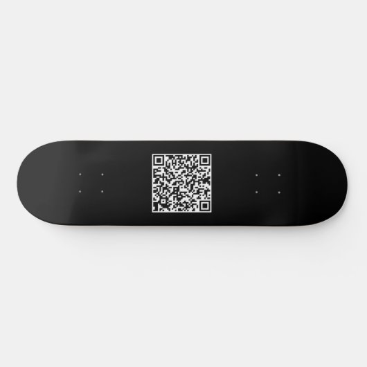 Zwart-wit grappige koel uw aangepaste QR-code Pro Skateboard (Horizontaal)