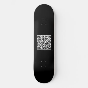 Zwart-wit grappige koel uw aangepaste QR-code Pro Skateboard