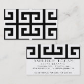 Zwart-wit Grieks Visitekaartje (Voorkant / Achterkant)