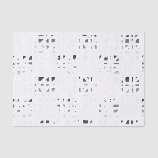 Zwart, wit, grijs afdrukken 2 tissuepapier (Voorkant)