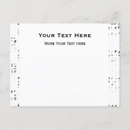 Zwart, Wit, Grijs Kunstprint 2 Postkaart Uitnodigi Uitnodiging Briefkaart