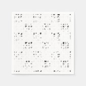 Zwart, Wit, Grijs Kunstprint 2 servetten (Voorkant)