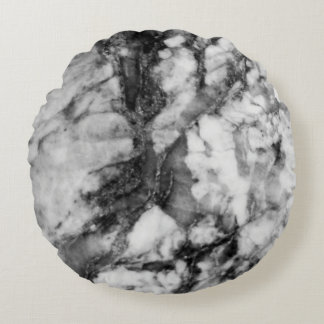 zwart-wit grijs rond kussen