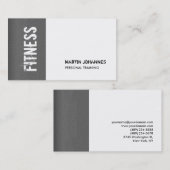 Zwart wit grijs textuur Modern Visitekaartje (Voorkant / Achterkant)