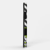 Zwart, wit, groen, Chevron, dierpatroon Case-Mate iPhone Case (Achterkant/rechts)