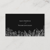 Zwart-wit groen Entree keuze Flat Plaatskaartje (Achterkant)